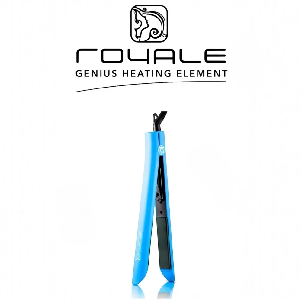 Platinum Genius Heating Element Tiffany Blue 1.25" Flat Iron MSRP $385 - Picture 3 of 7